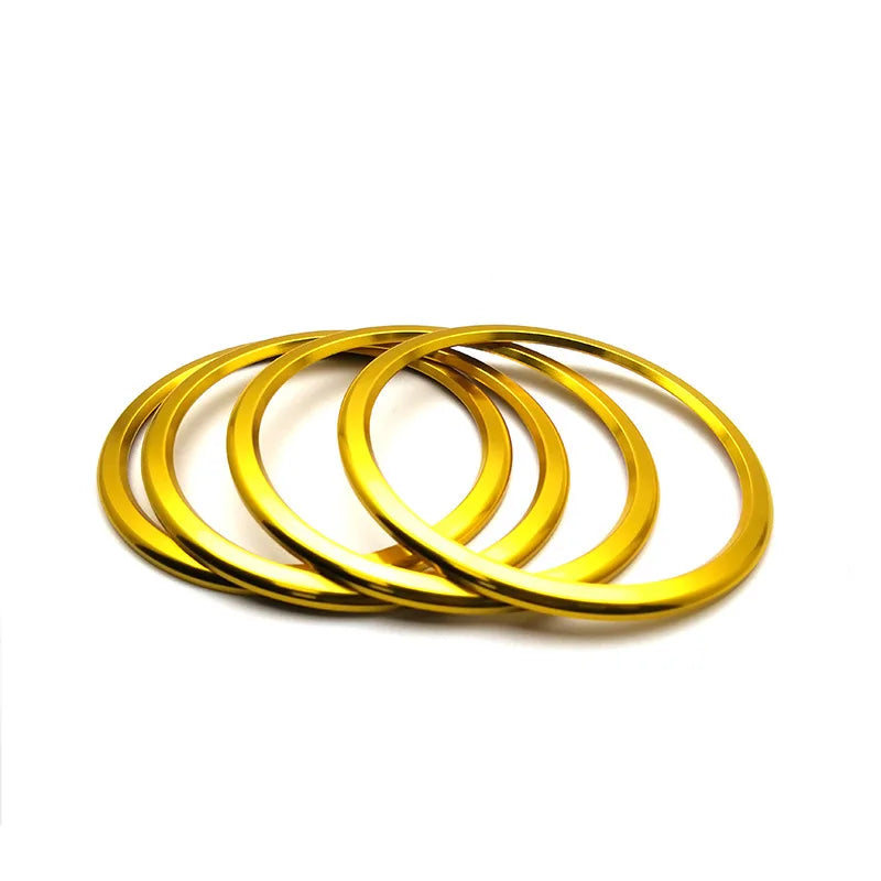 4PCS For Chevrolet Camaro Rings Aluminum Alloy AC Outlet Vent Sticker Car Accessories