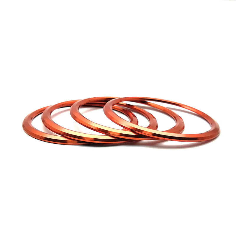 4PCS For Chevrolet Camaro Rings Aluminum Alloy AC Outlet Vent Sticker Car Accessories