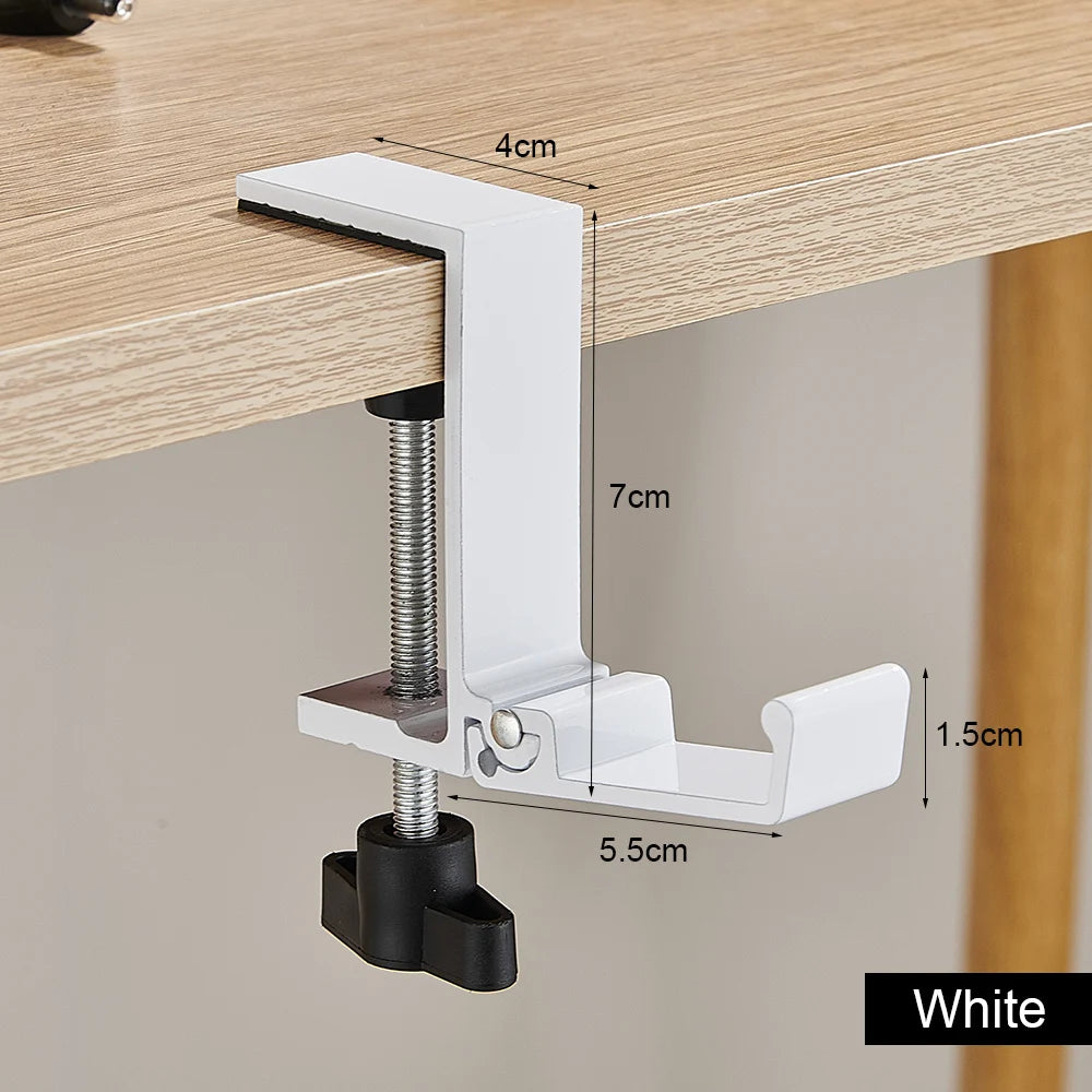 Adjustable Desk Edge Hook Punch-free Hanging Bag Hanger Removable Handbag Holders Foldable Multi-functional Table Hook