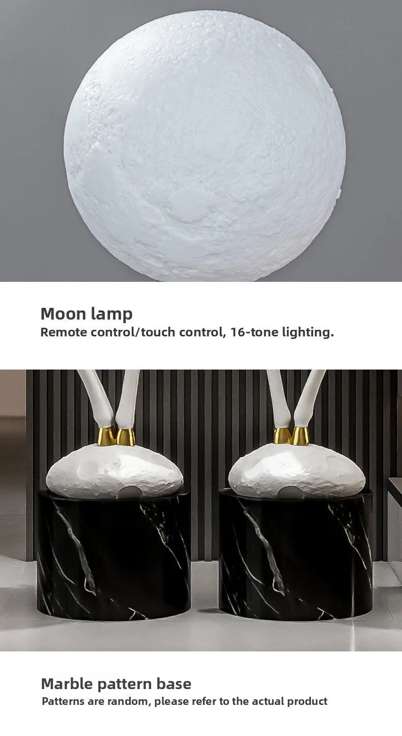Home Decor Luminous Deer Statue Large Floor Decoration Nordic Style Living Room Animal Sculpture Art Ornament Housewarming Gift