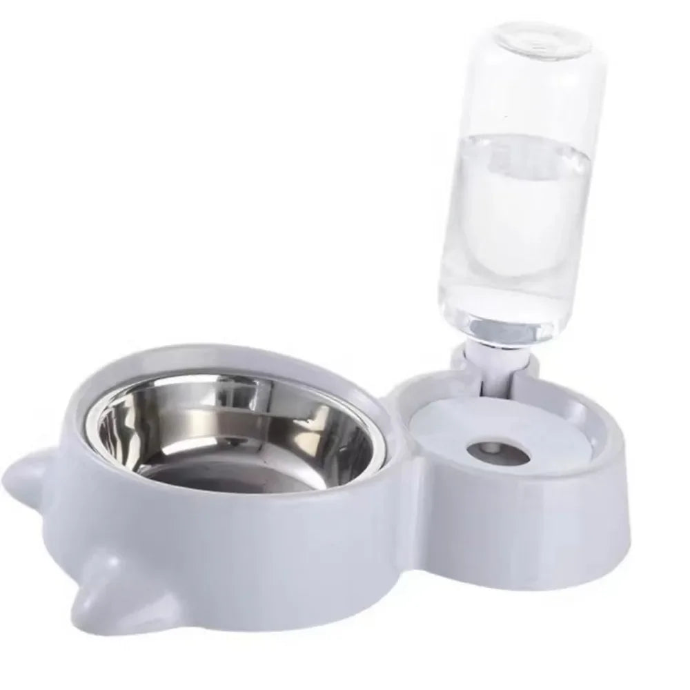 Pet Water Dispenser for Cats and Dogs Automatic Water Storage Pet Food Bowl Food Container with Waterer Pet Supplies