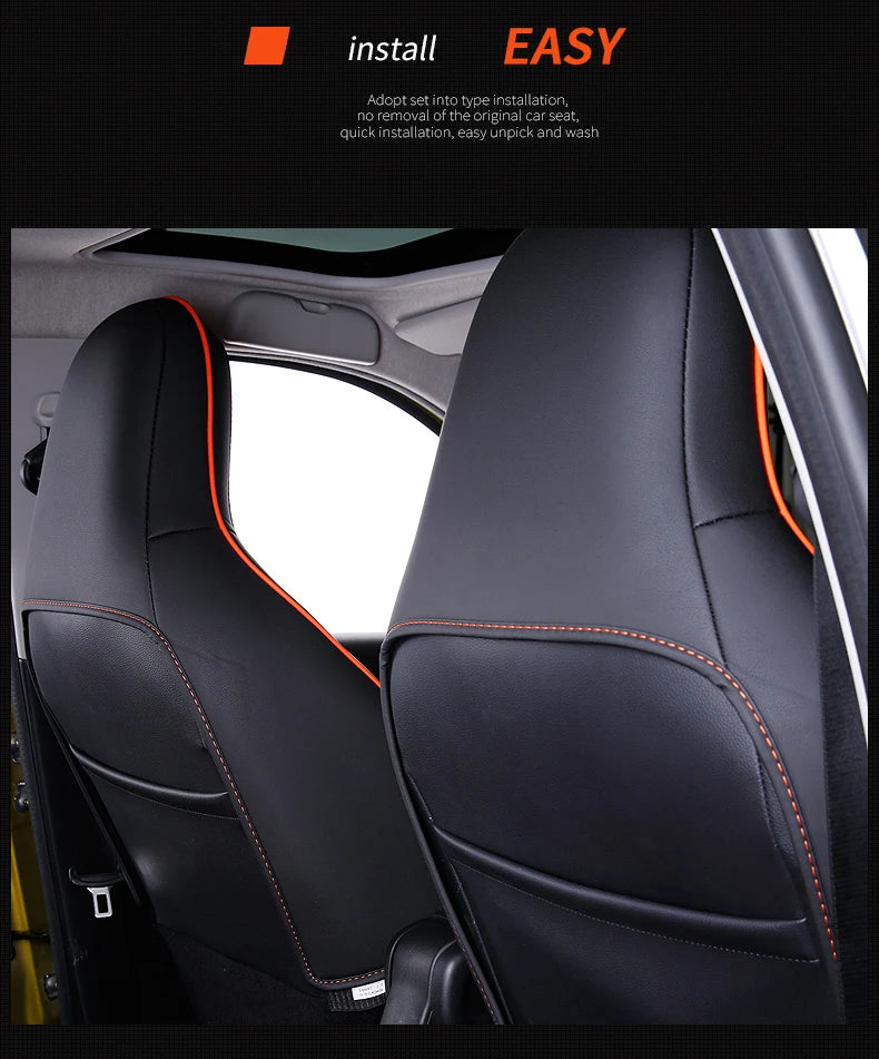 Car Seat Cover Leather Front Auto Seat Cushion Covers Car Styling Interior Accessories Pad Mat
