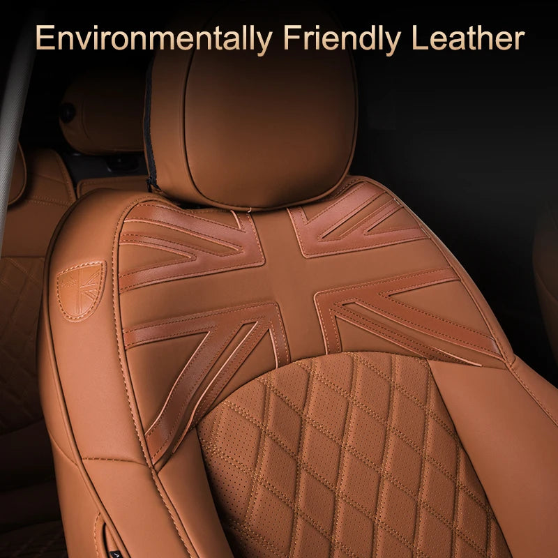 Car Accessories for MINI Cooper R50 R53 HATCHBACK R55 Clubman R56 R57 CABRIO R60 Countryman Custom Seat Covers Leather Pad