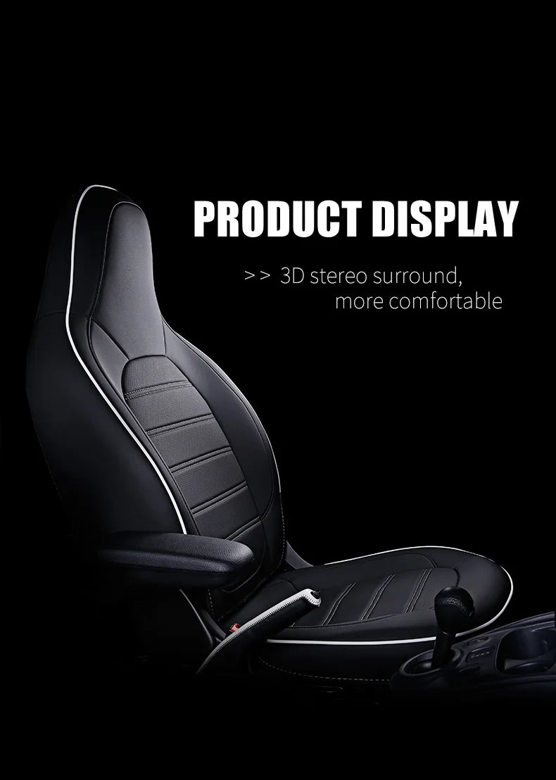Car Seat Cover Leather Front Auto Seat Cushion Covers Car Styling Interior Accessories Pad Mat