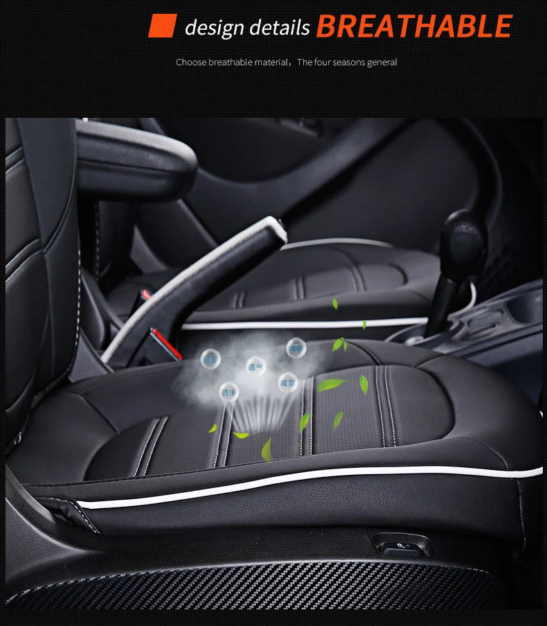 Car Seat Cover Leather Front Auto Seat Cushion Covers Car Styling Interior Accessories Pad Mat