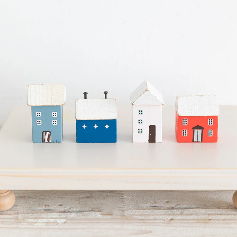 vintage wooden house ornaments