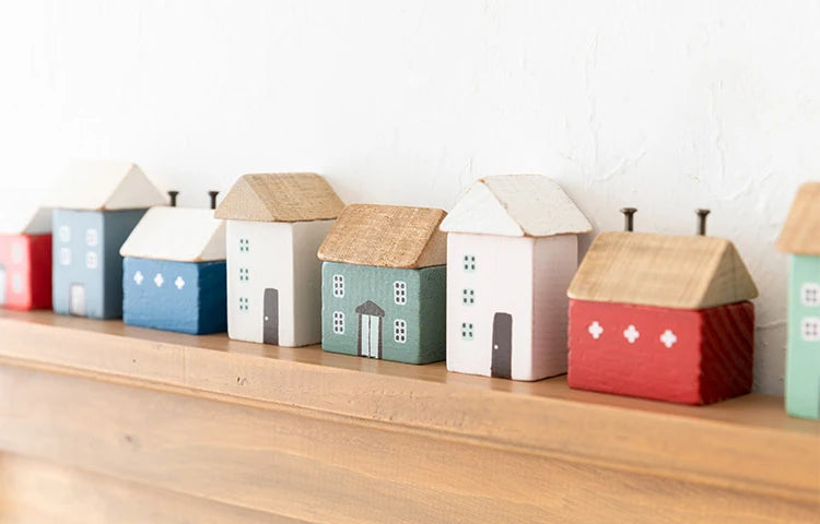 vintage wooden house ornaments