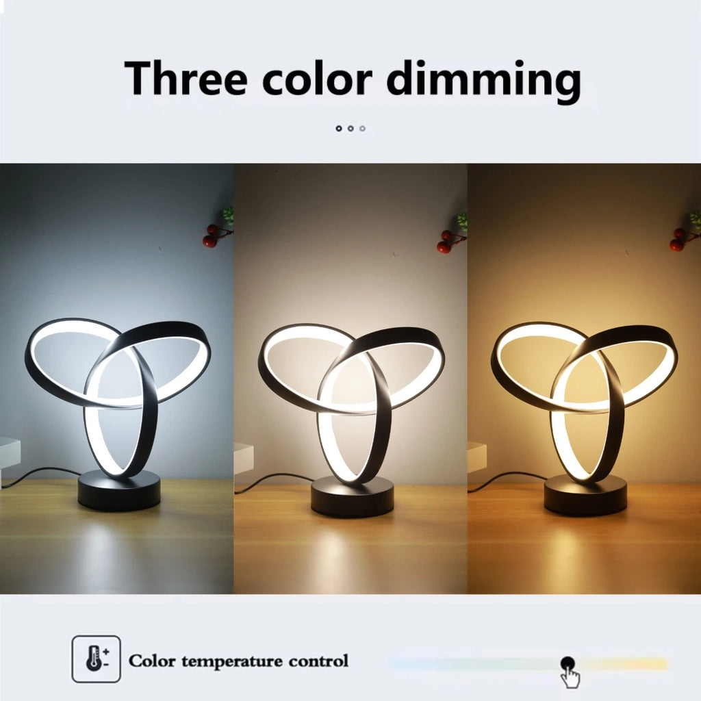 Modern and stylish LED desk lamp - USB dimmable, perfect for office, bedroom, study decoration,