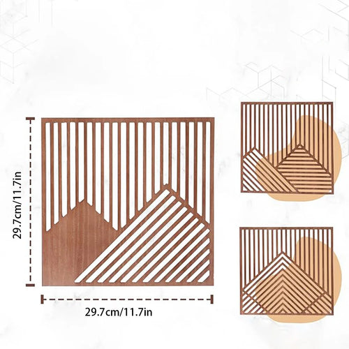 3PCS Modern Wood Art Wall Decor