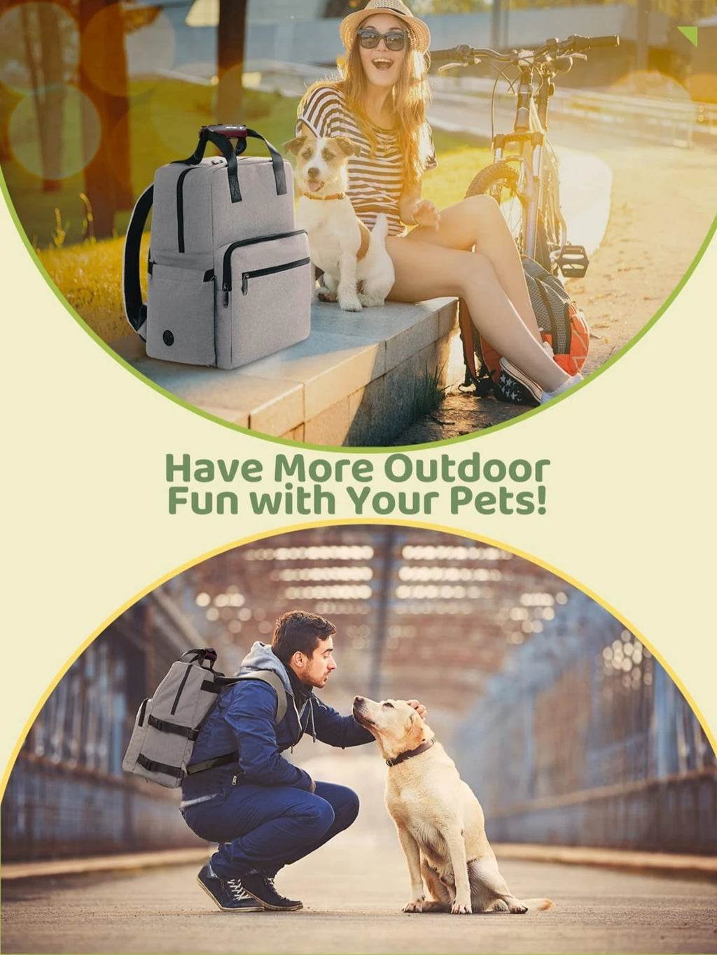 .Pet Supplies Backpack Dog Cat Food Diaper