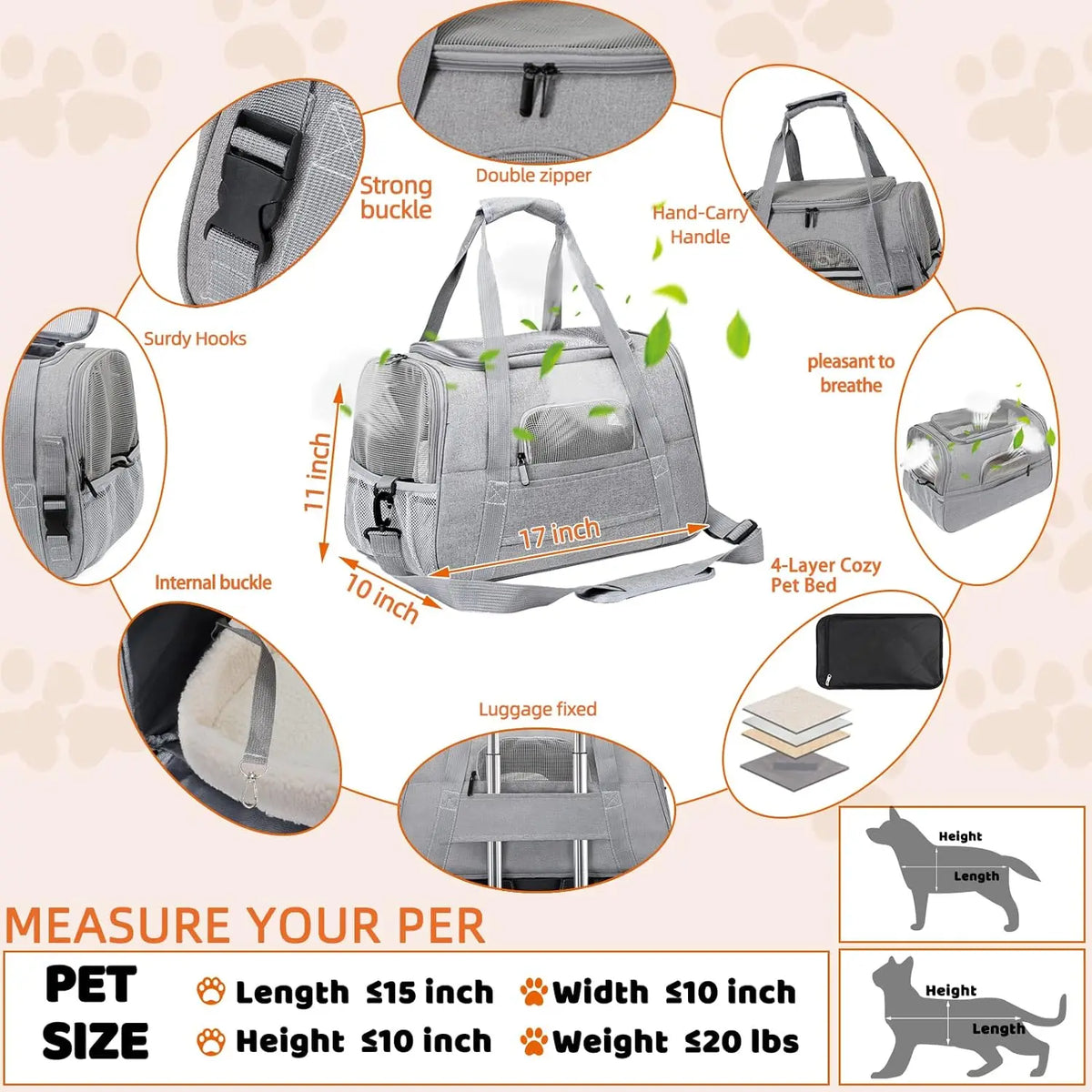 Pet Carrier Bag Airline Approved