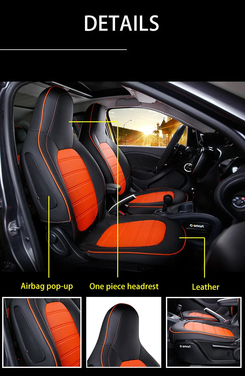 Car Seat Cover Leather Front Auto Seat Cushion Covers Car Styling Interior Accessories Pad Mat