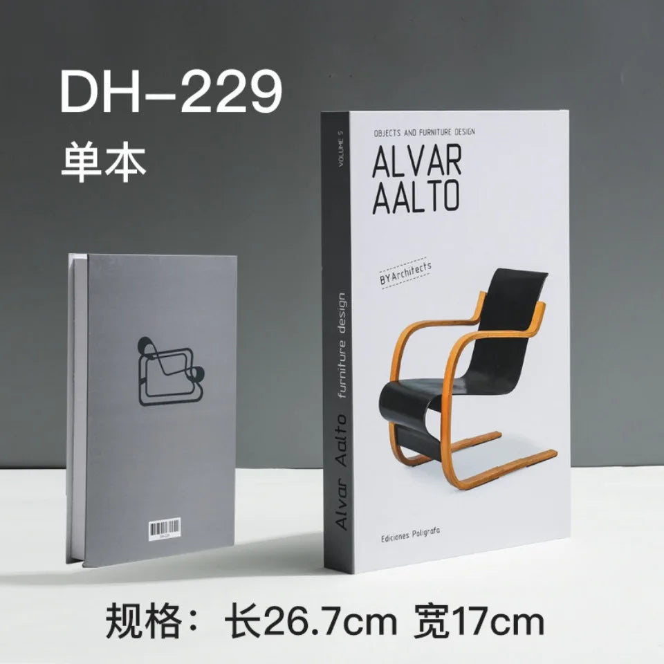 Fashion Fake Books Decoration Luxury Decorative Book Designer Living Room Decoration Simulation Books Home Decor Gifts