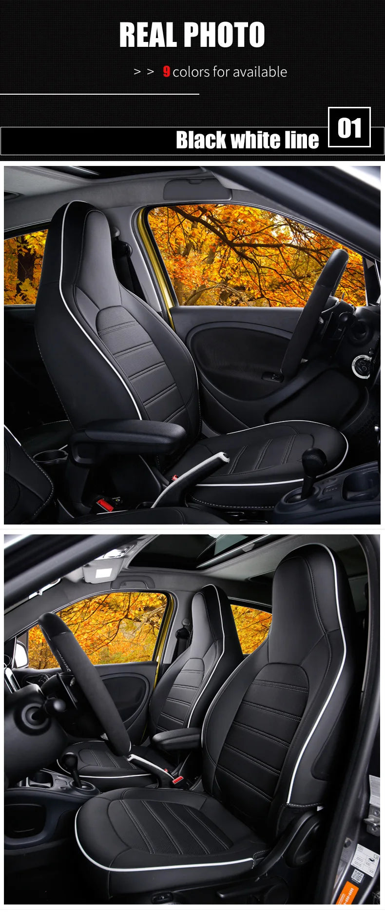 Car Seat Cover Leather Front Auto Seat Cushion Covers Car Styling Interior Accessories Pad Mat