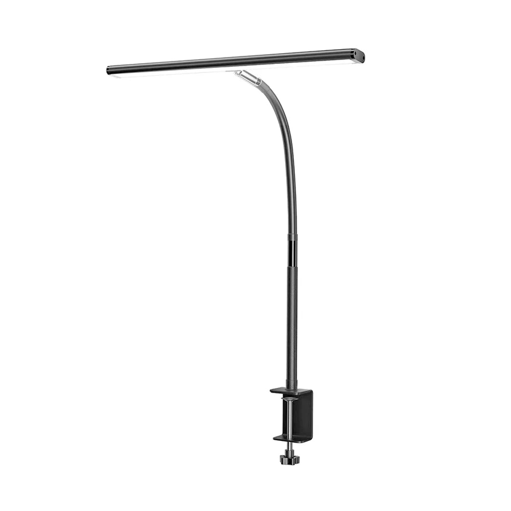 LED Desk Lamp Eye-Care Reading Desk Lamp with Flexible Gooseneck Stepless Dimming
