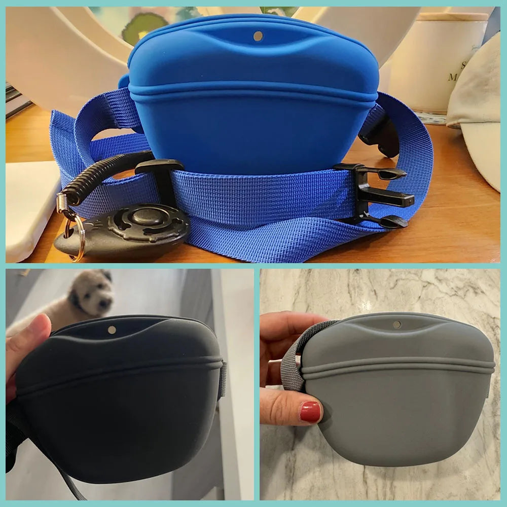 Pet Supplies Silicone Dogs Treat Bag 
