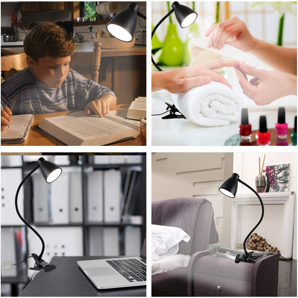38 LED Desk Lamp 3 Color Modes 10 Brightness Dimmer Reading Light Auto Off Timer Desk Light