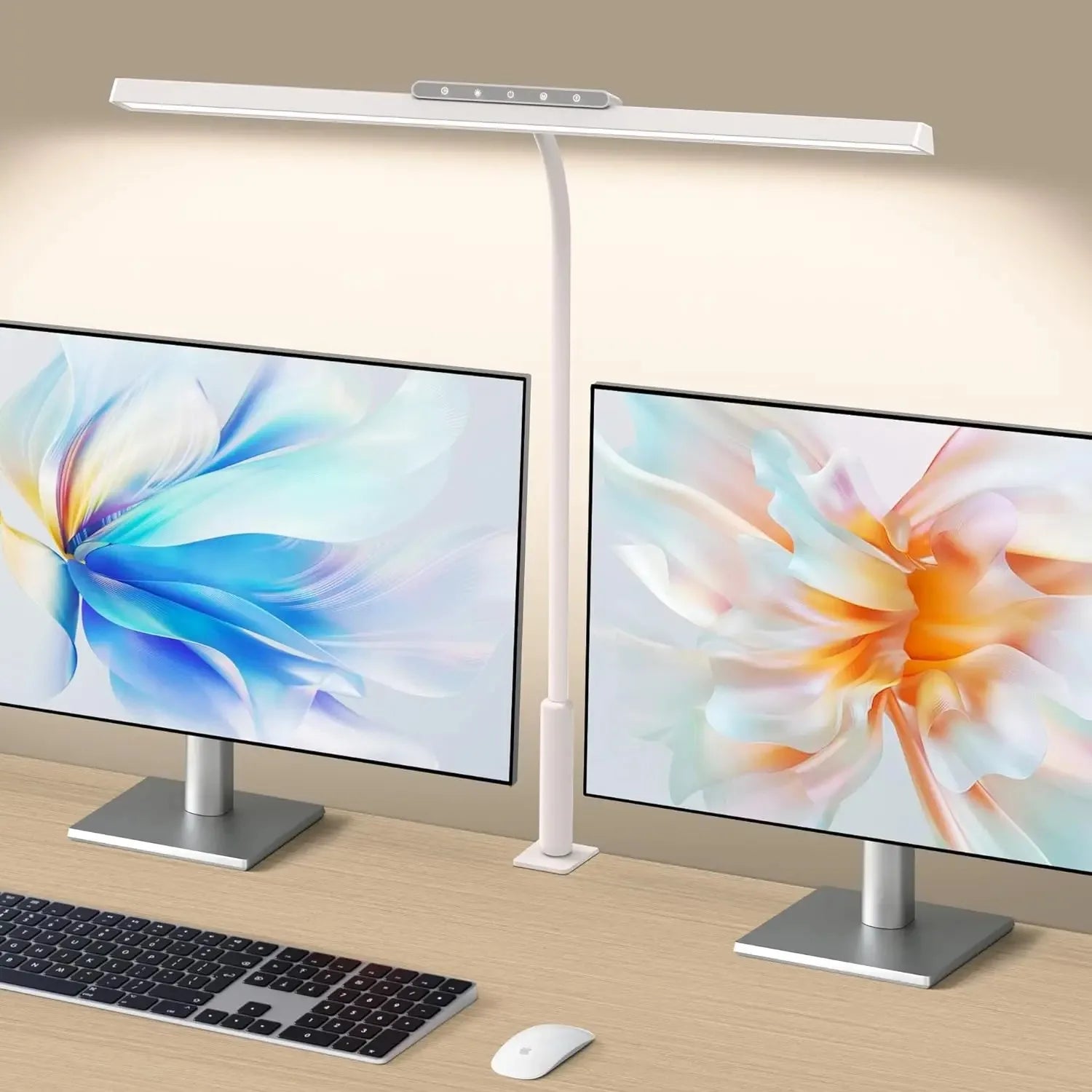 Desk Lamp, 3 Colors Stepless Dimming LED Desk Lamps for Home Office Adjustable Memory Desk