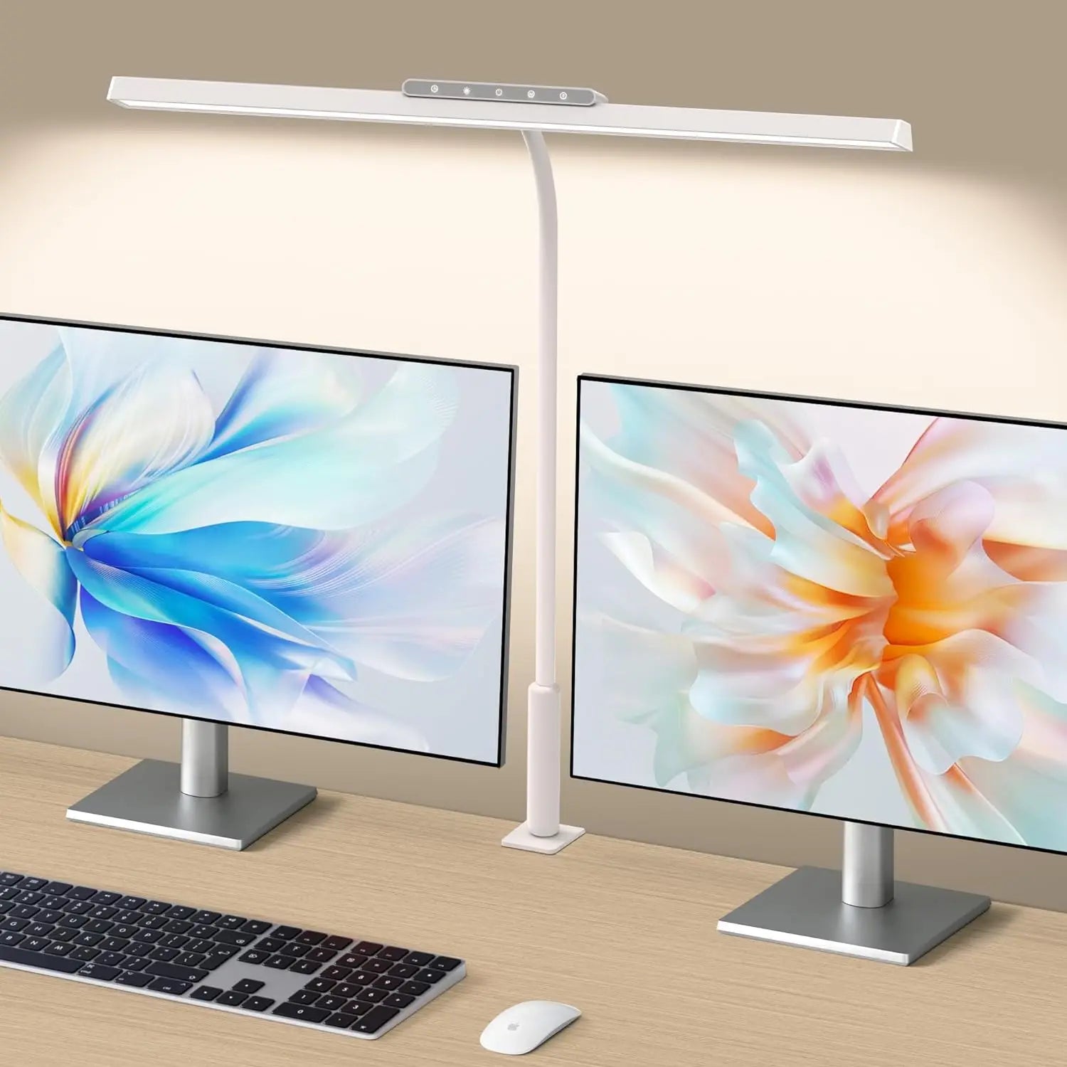 Desk Lamp, 3 Colors Stepless Dimming LED Desk Lamps for Home Office Adjustable Memory Desk