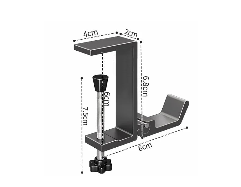 Adjustable Desk Edge Hook Punch-free Hanging Bag Hanger Removable Handbag Holders  Foldable Multi-functional Table Hook