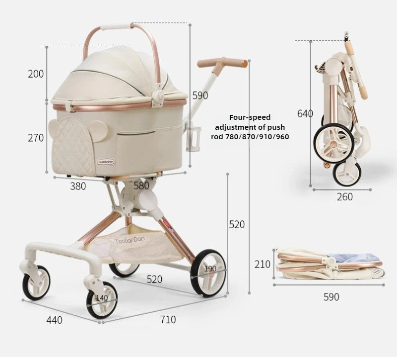 Lightweight Foldable Pet Strolle