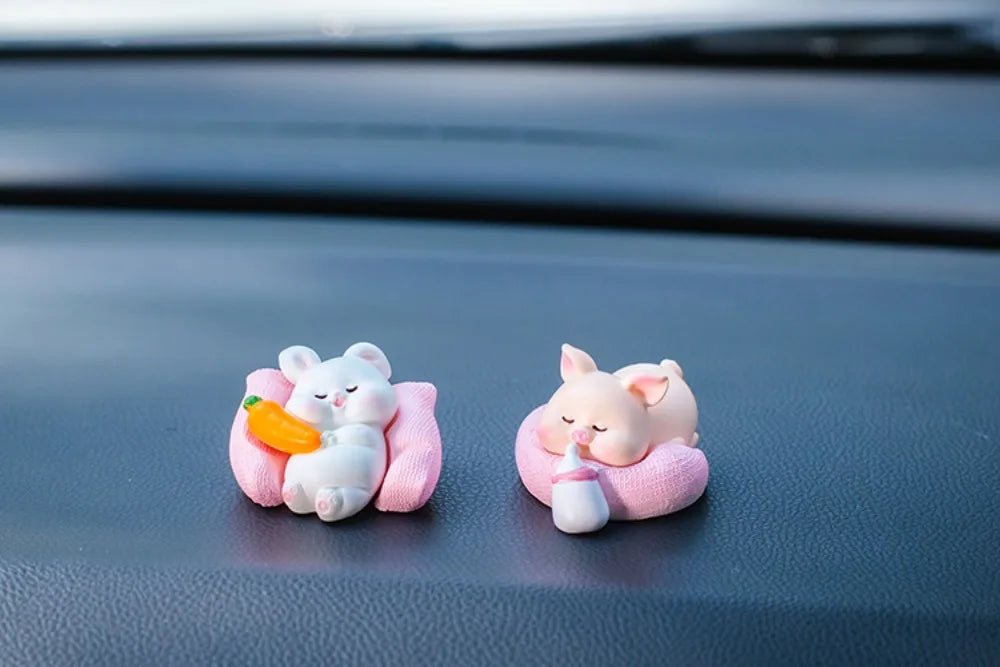 Cute Cars Accessories Funny Kawaii Animal Ornament Auto Central Control Screen Rearview Mirror Decor Car Accessories Interior