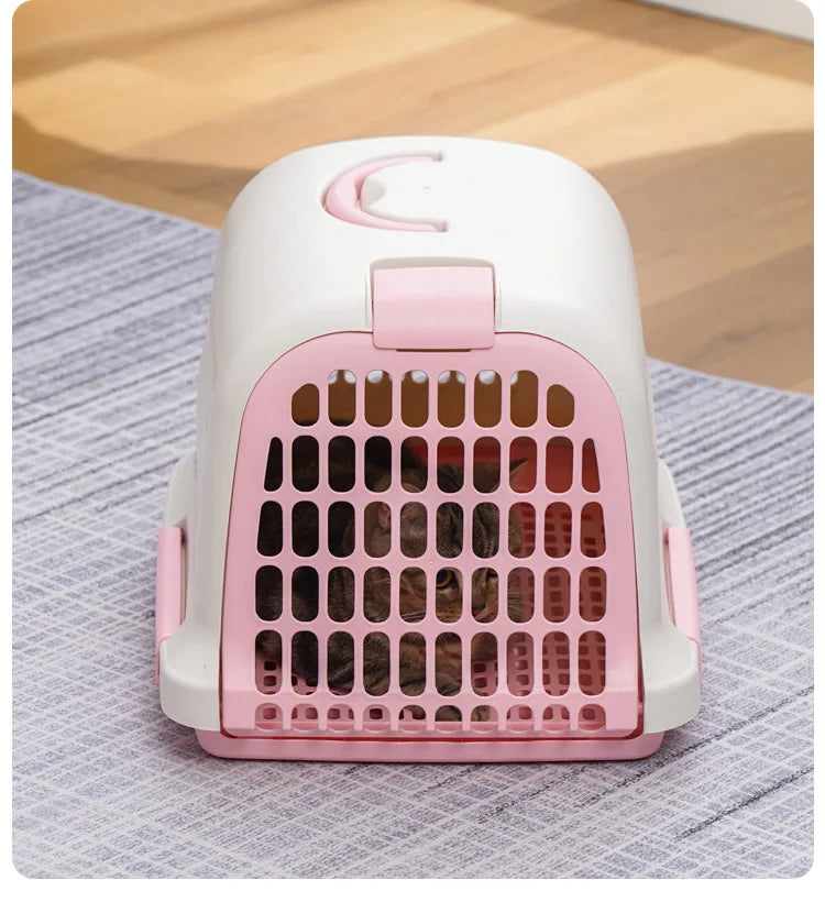 Portable Plastic Pet Carrier Durable