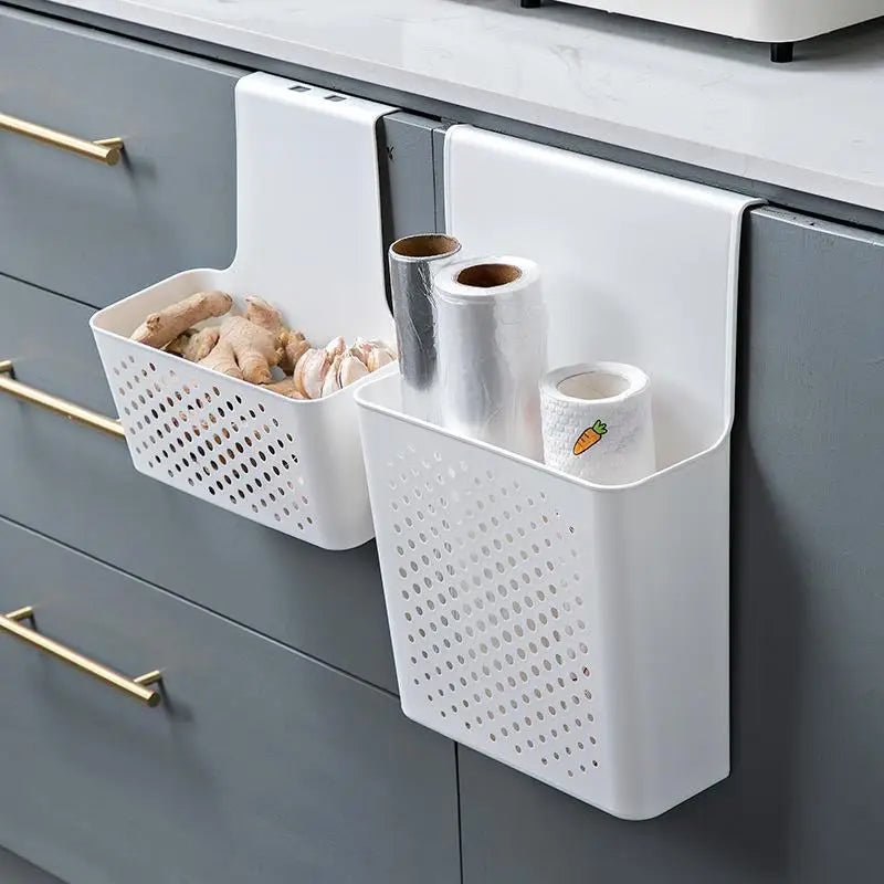 Kitchen Cabinet Door Interior Storage Shelf And Box, Hanging Hook Behind The Door, Kitchen