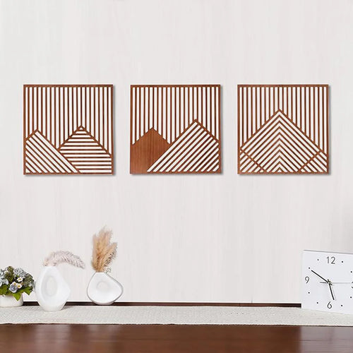 3PCS Modern Wood Art Wall Decor