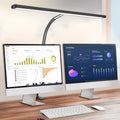 LED Desk Lamp Eye-Care Reading Desk Lamp with Flexible Gooseneck Stepless Dimming