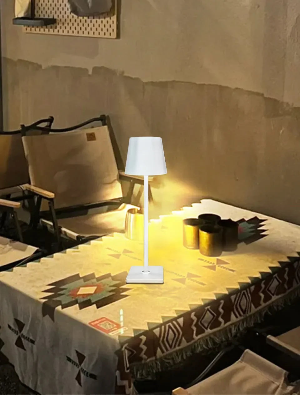 LED Desk Lamp Usb Rechargeable Table Lamp Wireless Touch 3 Color Desktop Night Light