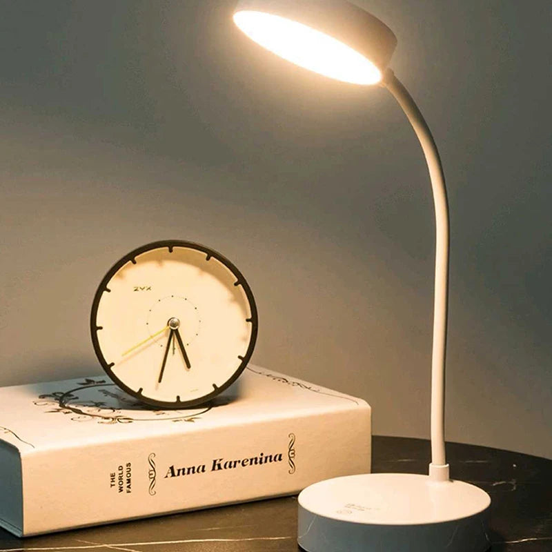 LED Desk Lamp 3 Levels Dimmable USB Rechargeable Battery Powered Portable Touch Table Light Eye protection