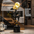 luminous deer statue large floor decoration