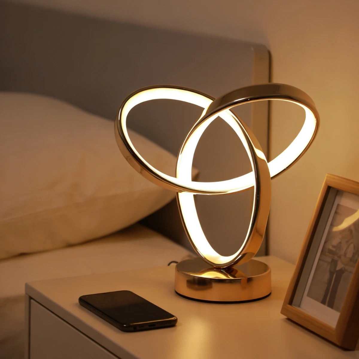 Modern and stylish LED desk lamp - USB dimmable, perfect for office, bedroom, study decoration,