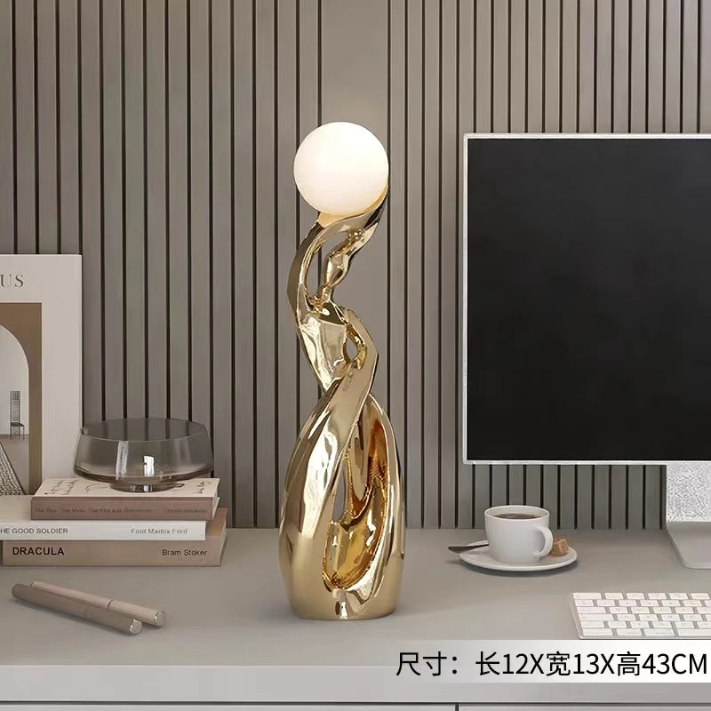 large abstract art sculpture