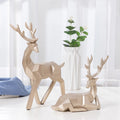 geometric resin deer ornaments