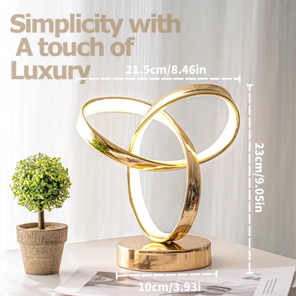 Modern and stylish LED desk lamp - USB dimmable, perfect for office, bedroom, study decoration,