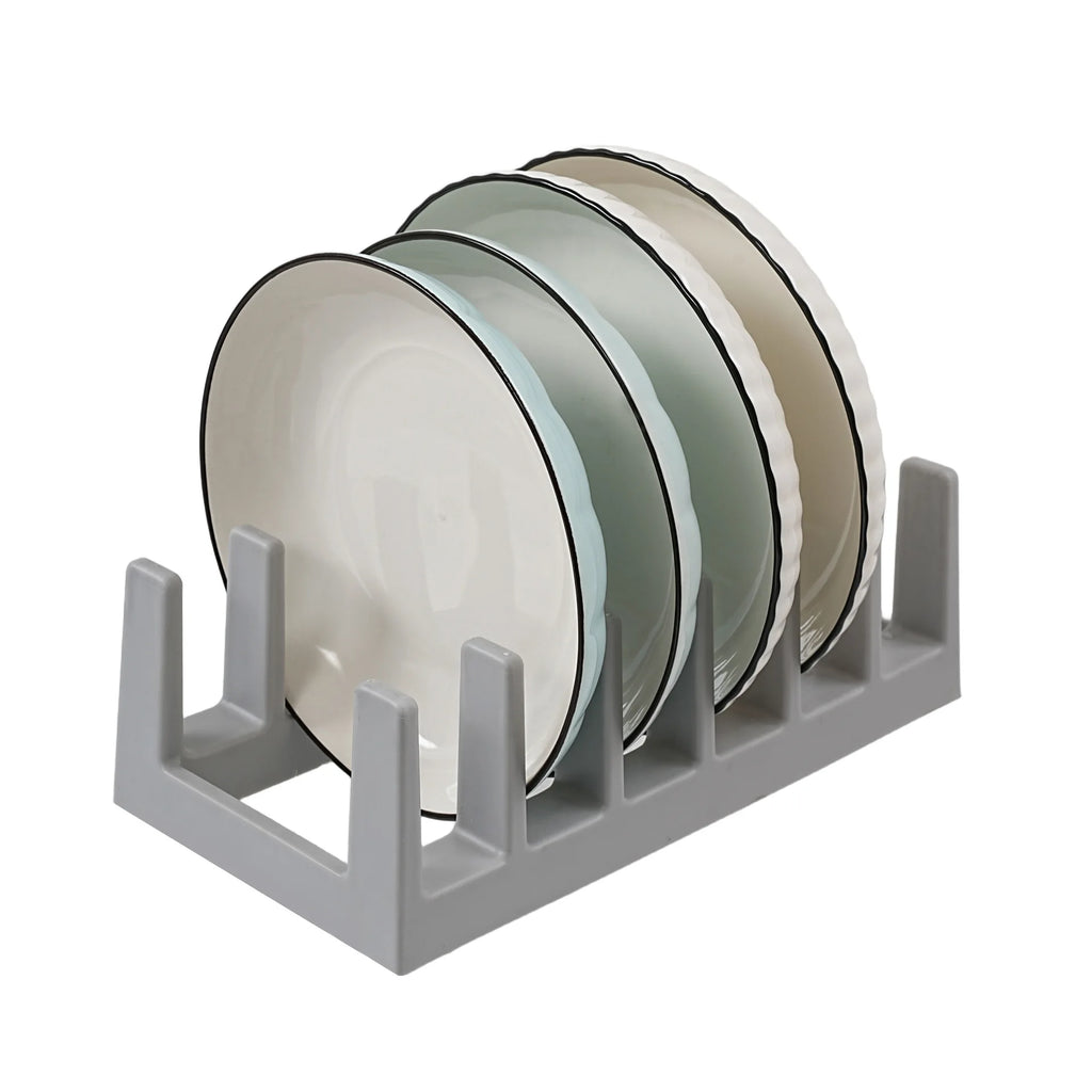 Kitchen Cabinet Organizer for Food Contanier Lid, Large Lid Holder with 6 Dividers for Pantry Organizers