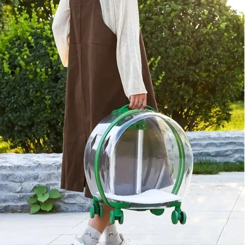 Puppy Move Trolley Cat Carriers Transparent
