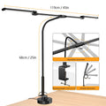 Led Desk Lamp with Clamp Architect Desk Lamp for Home Office 24W Ultra Bright Auto Dimming PC Light