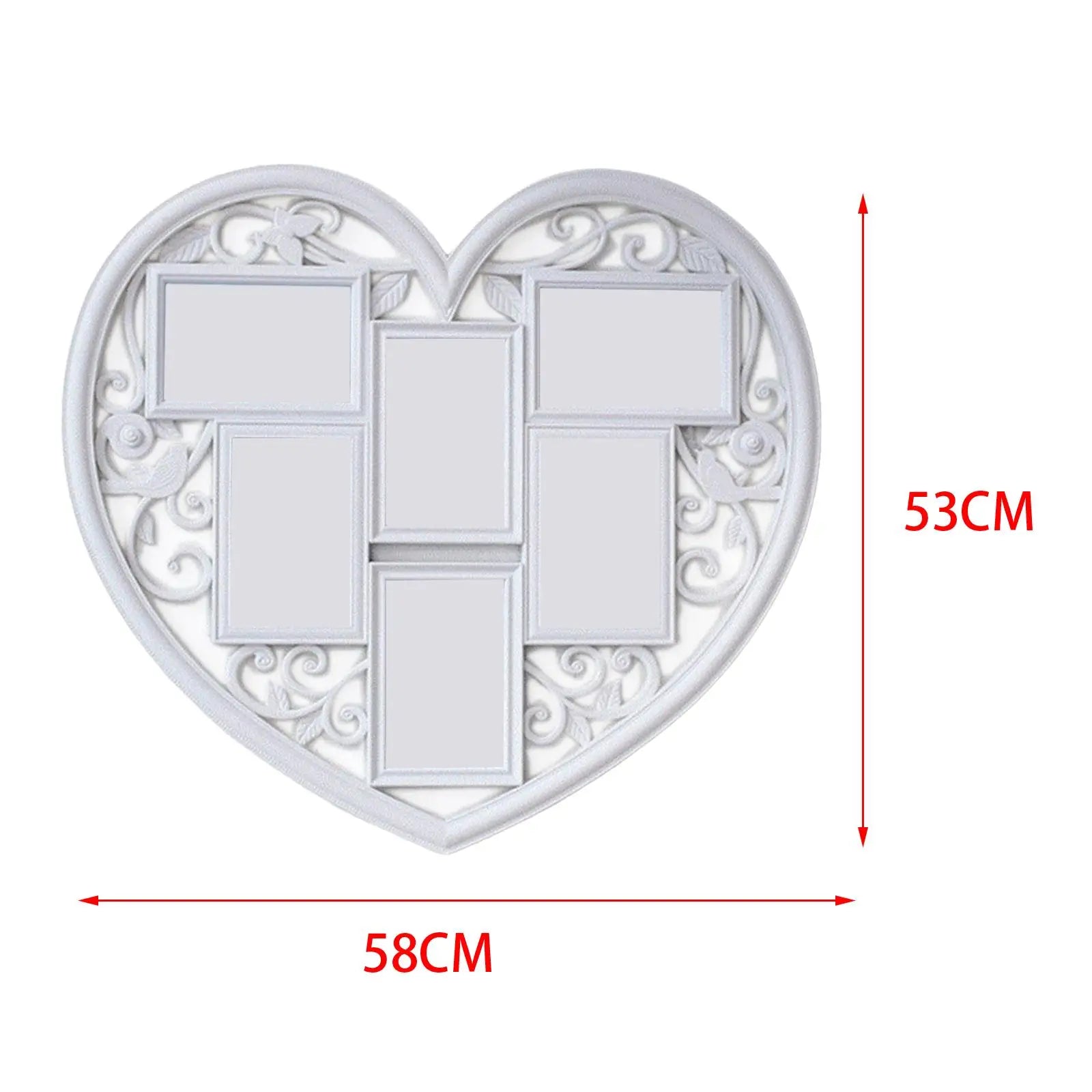 Wall Decor Collage Picture Frame Six 4x6 Displays Ornament for Home Decor