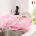 Kitchen Drainage Rack With Drainer Board Countertop Utensils Plates Chopsticks Bowls Spoons