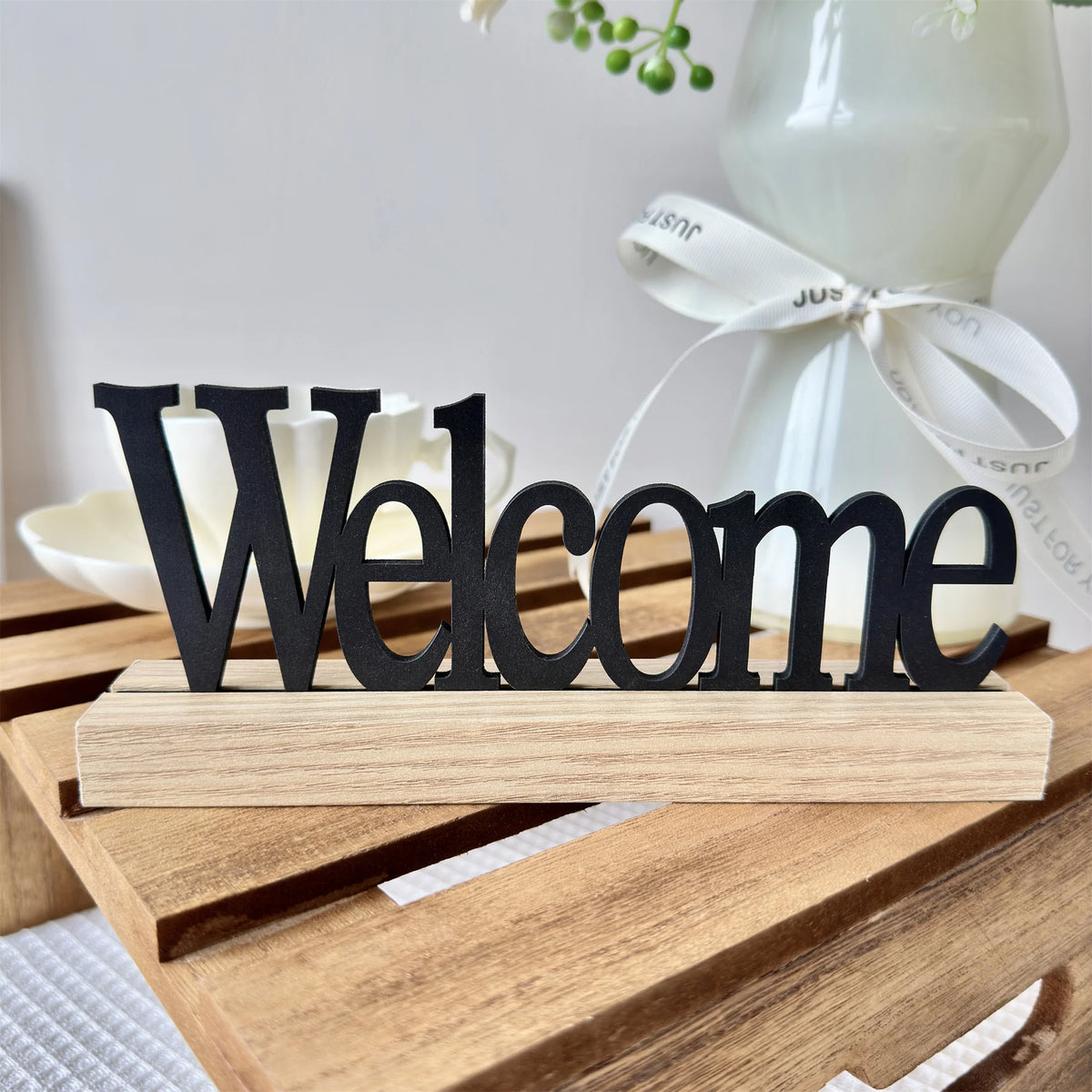 Wooden inspirational home decoration 