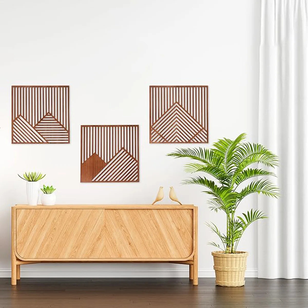 3PCS Modern Wood Art Wall Decor