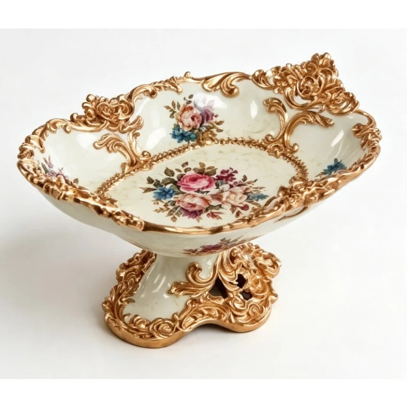 Home Living Room Decorative Resin Dried Fruit Plate Coffee Dining Table Locker Craft Ornament