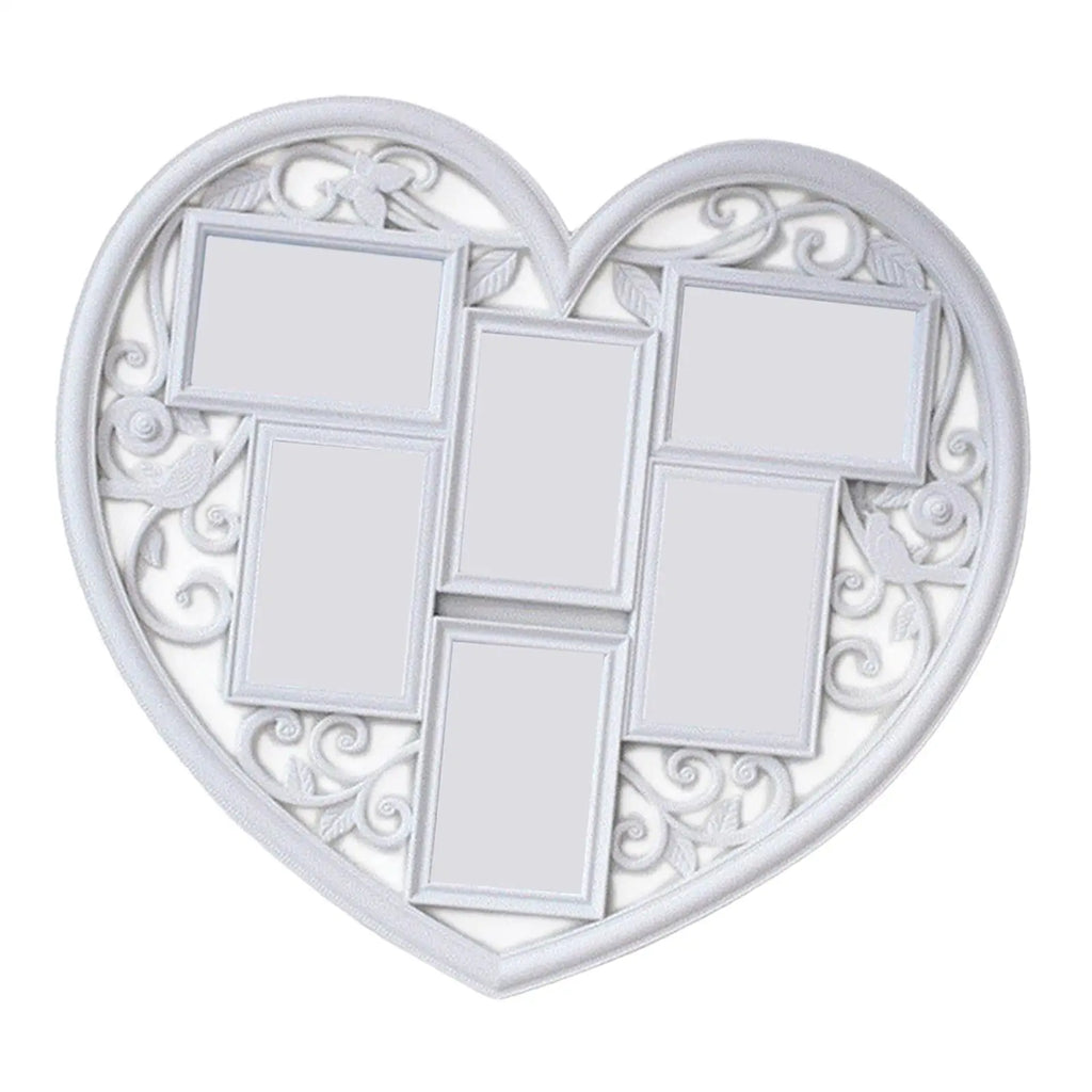 heart shaped wall decor collage frame