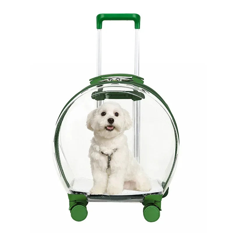 Puppy Move Trolley Cat Carriers Transparent