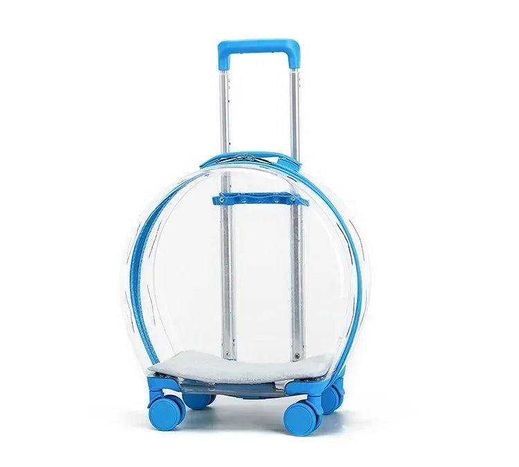 Puppy Move Trolley Cat Carriers Transparent