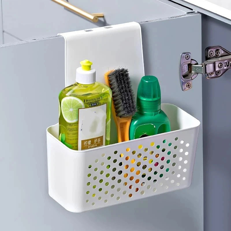 Kitchen Cabinet Door Interior Storage Shelf And Box, Hanging Hook Behind The Door, Kitchen