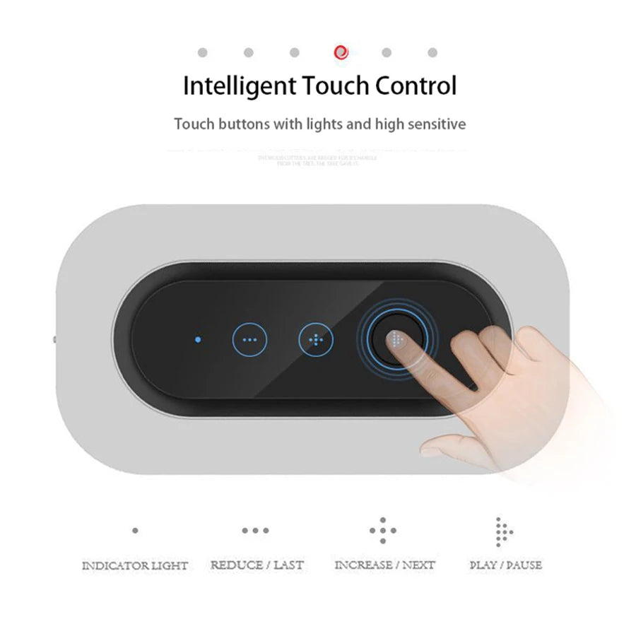 Smart Bedside LED Desk Lamp Built-in Bluetooth Speaker Wireless Phone Charger Smart LED Dimmable